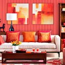 Ver imagem 1 de Papel de Parede Madeira Ripada MDF Intense - Várias Cores - Cereja