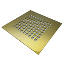 Ver imagem 1 de Ralo Quadriculado Dourado 15x15 Fineza