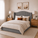 Ver imagem 5 de Cabeceira Cama Box Casal Queen 160cm Zoe Estofada Suede Moderna