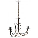 Ver imagem 1 de Lustre Artesanal para Sala de Tv Rustico Decorativo de Cor Ouro Antigo