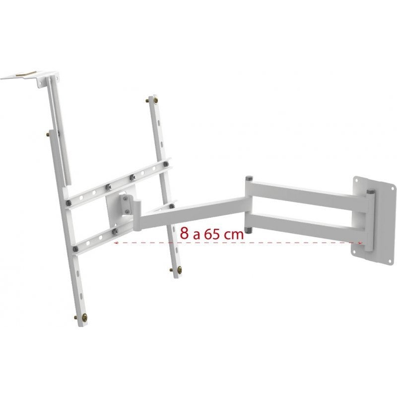 Suporte TV 10 a 65 Articulado Braços Longos 6 Á 65 Cm Mf6543 - Branco ...