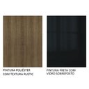 Ver mais imagens de Armário Aéreo Madesa Lux 35 cm 1 Porta Rustic/Preto