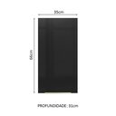 Ver imagem 3 de Armário Aéreo Madesa Lux 35 cm 1 Porta Rustic/Preto