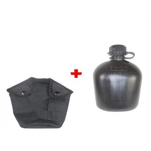 CANTIL MILITAR COM PORTA CANTIL E PASSADOR PRETO