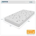 Ver imagem 2 de Colchão Solteiro Salta Liso Branco Espuma D23 78x188x14cm