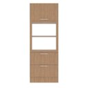 Ver imagem 3 de Torre Quente 80cm para Forno e Micro-ondas com 1 Porta Basculante 2 Gavetas e Rodapé Cz