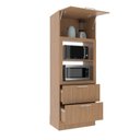 Ver imagem 6 de Torre Quente 80cm para Forno e Micro-ondas com 1 Porta Basculante 2 Gavetas e Rodapé Cz