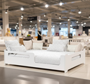 Ver imagem 1 de Kit Cama Montessoriana Casal Branca com Colchão D33 Estrutura Mdf e Mdp Design Seguro e Confortável