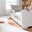 Ver imagem 3 de Kit Cama Montessoriana Casal Branca com Colchão D33 Estrutura Mdf e Mdp Design Seguro e Confortável