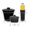 Kit Cozinha Suporte Detergente Lixeira Pia e Chão - 16564 - 1