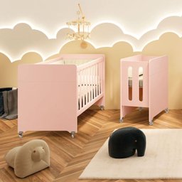 Berço Americano Evolution 4 em 1 Rosa Acetinado - Reller - 7 Berço Americano Evolution 4 em 1 Rosa Acetinado - Reller - 7