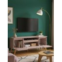 Ver imagem 3 de Rack para TV 150cm Retro MDF Rosa Dallas - On Móveis