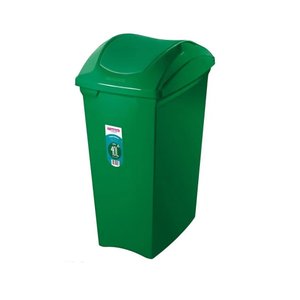 Lixeira Sanremo Basculante 40 Litros Seletiva Verde Lixeira Basculante Seletiva