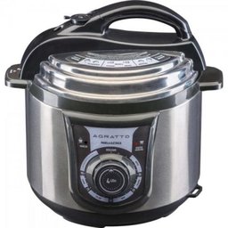 Panela de Pressao Eletrica 127V PE01 CINZA/PRETA Agratto - 1