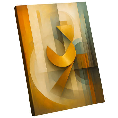 Quadro Decorativo Abstrato Elementos Artísticos