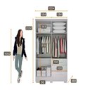 Ver imagem 3 de Guarda Roupa Encant 4 Portas 3 Gavetas Cor:branco