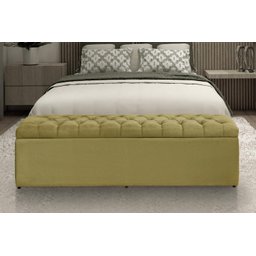Calçadeira Baú Imperatriz 120 cm Suede Amarelo - 2