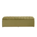 Ver imagem 1 de Calçadeira Baú Imperatriz 120 cm Suede Amarelo