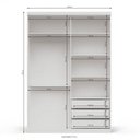 Ver imagem 3 de Guarda-Roupa Solteiro com Espelho 2 Portas de Correr A529 Smart Kappesberg