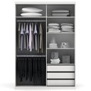 Ver imagem 2 de Guarda-Roupa Solteiro com Espelho 2 Portas de Correr A529 Smart Kappesberg