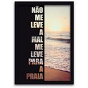 Ver imagem 1 de Quadro Decorativo 1 Peça 40x60 Praia Moldura Preta