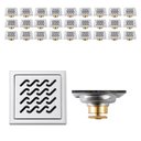Ver imagem 1 de Ralo 10x10 Inox Kit 27 Uni Banheiro Casa Anti Odor Quintal Jardim Anti Inseto Lavabo Varanda Higieni