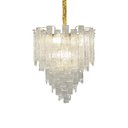 Ver imagem 1 de Lustre Pendente Blumenau Aurora E14 Bivolt Dourado