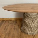 Ver imagem 2 de Mesa De Jantar Cone Oval 198x122 cm Tampo Antíqua Base Fibra Sintética Personal Decor Mesa de Jantar