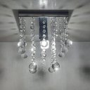 Ver imagem 2 de Lustre para Sala Quarto de Cristal Legítimo K9 Base 20x20 Cm Soq E27