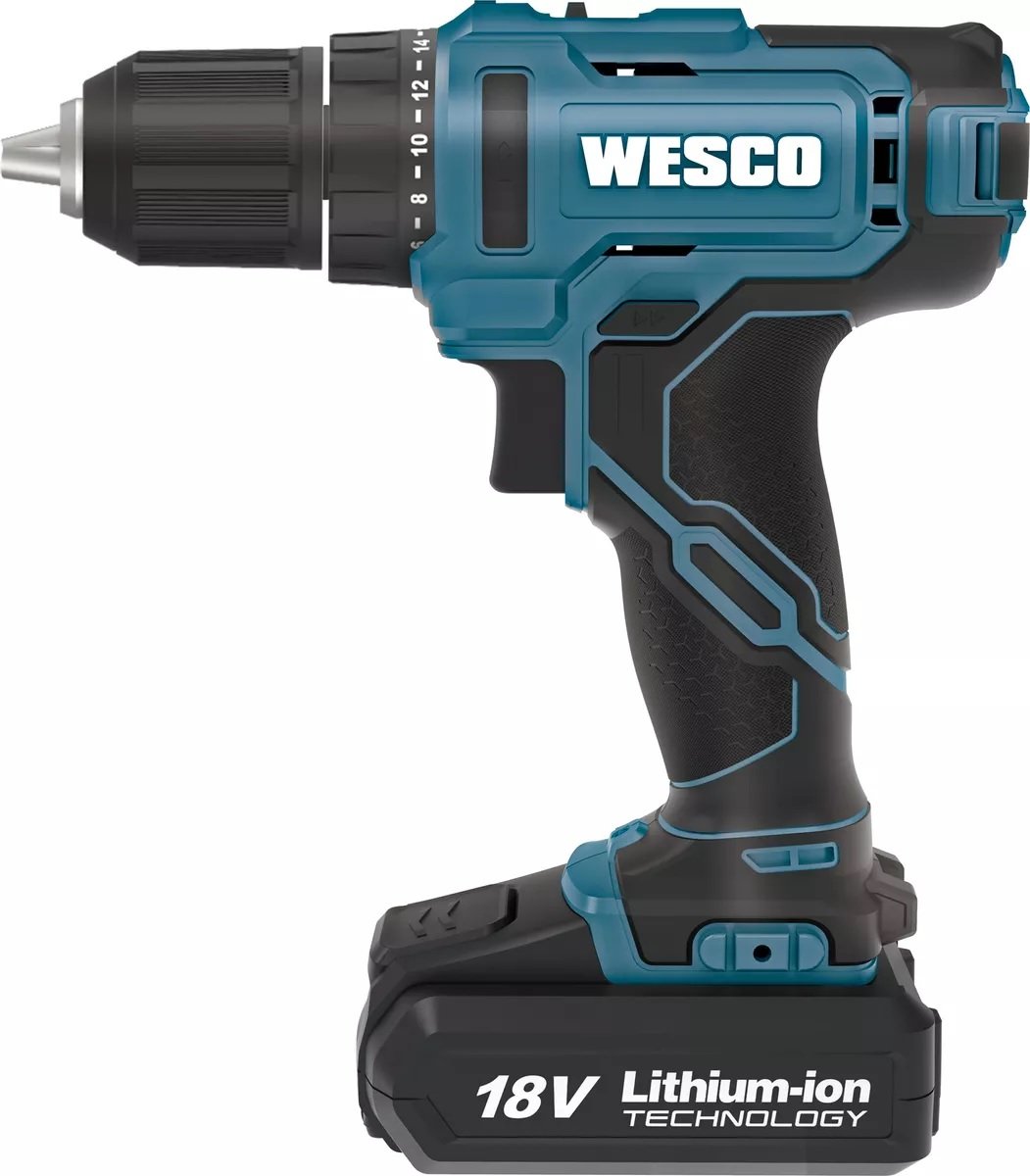 Furadeira Parafusadeira Bateria 18v Ws2390 C/acessorios Wesco Unico