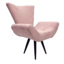 Ver imagem 3 de Poltrona com Puff Elegance Pé Palito 5 Rosê