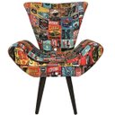 Ver imagem 2 de Poltrona Decorativa Elegance Retro Cars