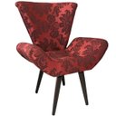 Ver imagem 1 de Poltrona Decorativa Elegance 97 Vermelho com Preto