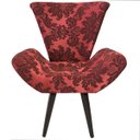 Ver imagem 2 de Poltrona Decorativa Elegance 97 Vermelho com Preto