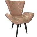 Ver imagem 1 de Poltrona Decorativa Elegance 402 Rosa com Dourado