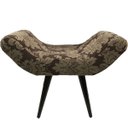 Ver imagem 2 de Puff Decorativo Elegance 82 Marrom com Bege