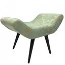 Ver imagem 1 de Puff Decorativo Elegance 69 Tiffany com Dourado