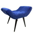Ver imagem 2 de Poltrona e Puff Elegance Pé Palito 65 Azul Royal