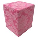 Ver imagem 1 de Puff Jacquard Quadrado Rosa Forte