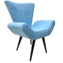Ver imagem 1 de Poltrona Decorativa Elegance 212 Azul Claro