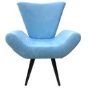Ver imagem 2 de Poltrona Decorativa Elegance 212 Azul Claro