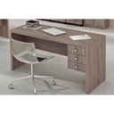 Ver imagem 7 de Mesa de Computador ME4113 c/ 3 Gavetas Amêndoa - Tecno Mobili
