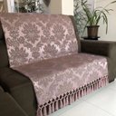 Ver imagem 1 de Manta de Sofá Jacquard Rosa Retrô 190x140