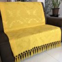 Ver imagem 1 de Manta de Sofá Jacquard Amarelo 190x140