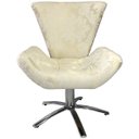 Ver imagem 2 de Poltrona Giratória Elegance 134 Jacquard Bege Forte