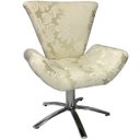 Ver imagem 1 de Poltrona Giratória Elegance 134 Jacquard Bege Forte