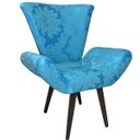 Ver imagem 1 de Poltrona Decorativa Elegance 131 Azul Turquesa