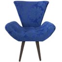 Ver imagem 2 de Poltrona Decorativa Elegance 65 Azul Royal Medalhão