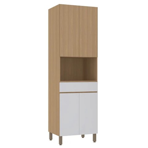 Torre Quente Modulado 70cm 1 Nicho 1 Gaveta 4 Portas Slim Luciane
