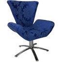 Ver imagem 2 de Poltrona Giratória Elegance 65 Azul Royal